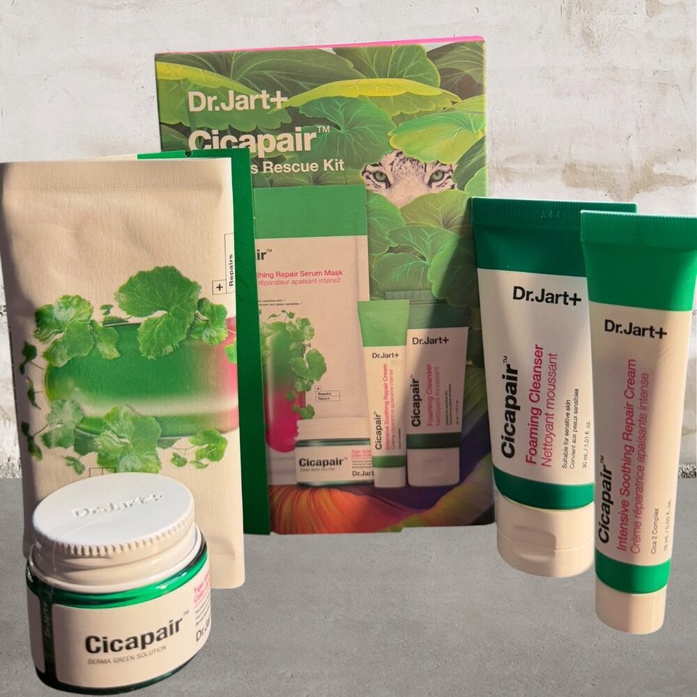 Dr. Jart+ $42 Cicapair Redness Rescue Regimen Kit with Centella Asiatica NIB